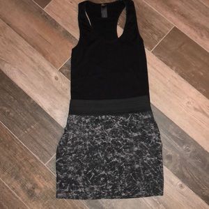 Grey and black skirt